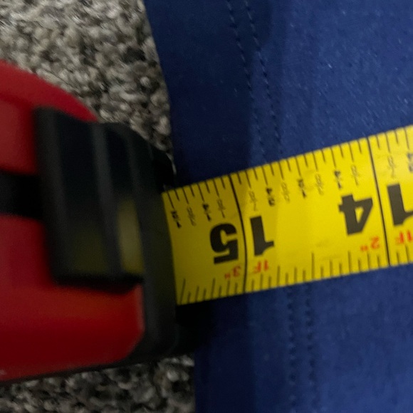 Quacker Factory blue embellished neckline long sleeve shirt M - Picture 8 of 8